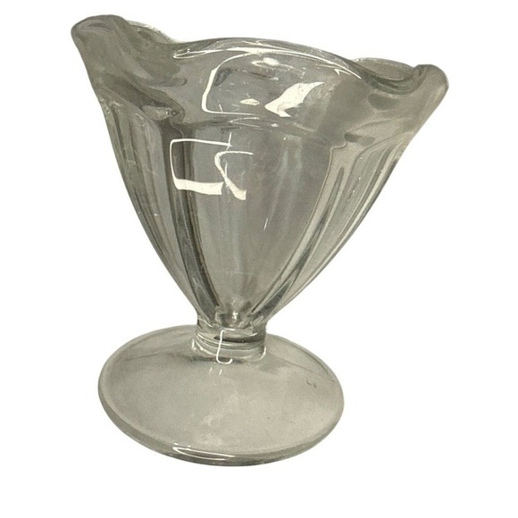 Vintage Anchor Hocking Clear Glass Dessert Sundae Dishes - Set of 6 - Picture 3 of 3